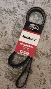 Gates Micro-V Serpentine Belt K060834A 6PK2120 Aramid Replacement 13/16" x 84" - Foto 1 di 5