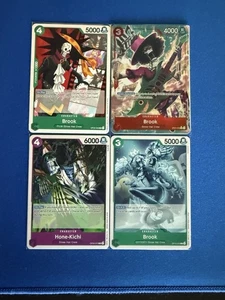 Brook One Piece TCG 4 Karten Lot ST21 Super Rare Alt Art Parallel + mehr - Versand PWE - Bild 1 von 4
