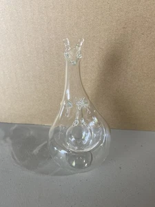 Hand Blown Kangaroo W/ Joey Vintage Clear Decorative Mid-Century - Picture 1 of 3