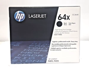 (NEU Original versiegelt) HP 64X schwarze LaserJet-Tonerkassette mit hoher Kapazität, CC364X - Bild 1 von 5