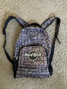 Hard Rock Rucksack Medium Doppelgurt grau/schwarz 2 Beutel Hotel Resort Casino - Bild 1 von 3