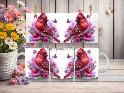 Taza de café Cardinal Theme 15 oz, ELECCIÓN, personalizada, envío GRATIS, regalos, invierno Foto 1 de 3