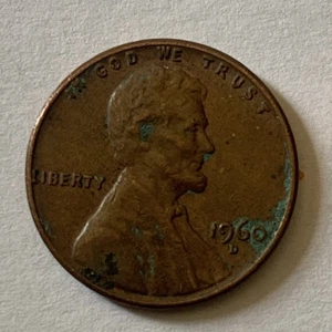 Bonita moneda 2-1960 D Lincoln Memorial Penny error pequeña/grande fecha D/D - Imagen 1 de 4