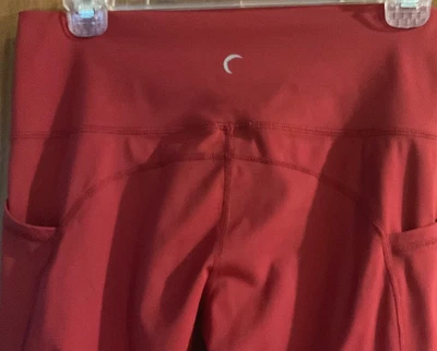 ZYIA Active Hi-Rise Leggings Yoga Pants Women's Size 12 Red w/ Pockets - Image 1 of 4