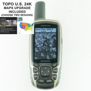 Garmin GPSMAP 64sx con TOPO EE. UU. 24K mapas actualización ¡Elige dos regiones! - Imagen 1 de 10