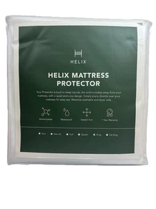 Helix Mattress Protector King Size Waterproof Stretch Knit Antimicrobial - Picture 1 of 3