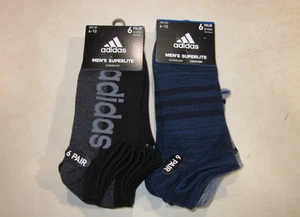 ADIDAS  SUPERLITE  NO SHOW   SOCKS, 12 PAIR , # U12 - Picture 1 of 7
