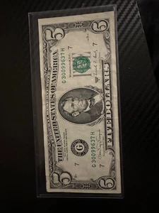 United States US 1988 A $5 Five Dollar Bill Federal Reserve Note NM WEB PRINTED! - Picture 1 of 2
