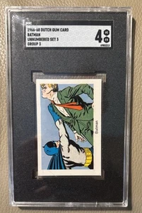1966-68 BATMAN DUTCH GUM CARD SGC 4 UNNUMBERED SET 3 VINTAGE BEAUTY! - Picture 1 of 5