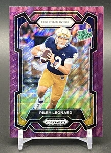Selecciones del draft de Panini Prizm 2024 - Riley Leonard #106 Purple Wave Prizm (RC) Colts - Imagen 1 de 2