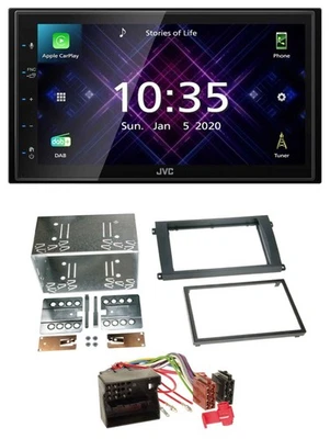 JVC DAB 2DIN MP3 Bluetooth USB Autoradio für Porsche Cayenne 2007-2010 - Bild 1 von 4