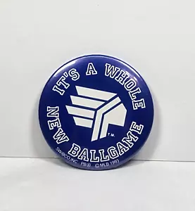 1993 Syracuse Chiefs It's a Whole New Ballgame 3" Pinback Button MILB - Bild 1 von 4