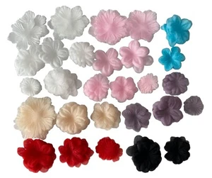 Job lot organza chiffon fabric flower petals bridal floral petals hand craft kit - Picture 1 of 8
