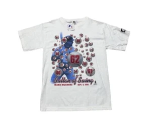 Vintage 1998 Starter Mark Mcguire Shirt Mens L White Cardinals Baseball IN BAG - Picture 1 of 4
