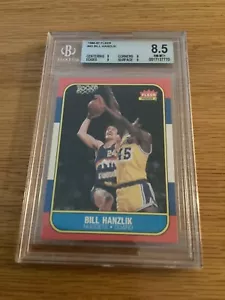 1986 86-87 Fleer Basketball BILL HANZLIK #43 BGS 8.5 - Picture 1 of 2