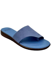 Donald Pliner Gal Lizard Print Sandals Denim - Picture 1 of 3