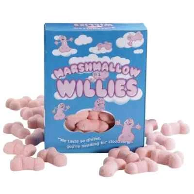 Marshmallow Willies Sweets Joke Novelty Birthday Christmas Shaped Gift - Image 1 of 4