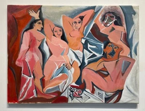 Pablo Picasso Painting,  Les Demoiselles d Avignon - SALE - Picture 1 of 11