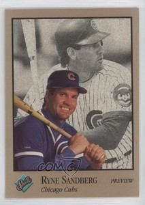 1992 Studio Preview Ryne Sandberg #3 HOF