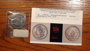 1884 O Morgan Dollar ANACS PHOTOGRADE MS63/65 BETTER DATE TONED $1 Coin! - Picture 1 of 4