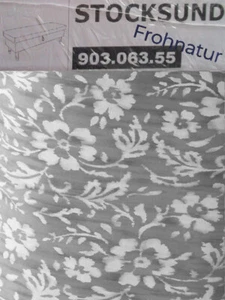 Ikea STOCKSUND Bezug für Bank Hovsten grau weiss 903.063.55 neu Blumen Husse - Bild 1 von 1