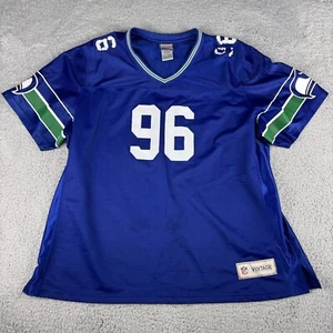 Vintage Pro Line Cortez Kennedy #96 Trikot Herren 2XL Blau Kurzarm NFL Sports - Bild 1 von 13
