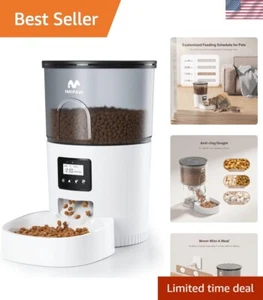 Alimentador cronometrado para gatos con control de porciones - Dispensador de alimentos secos 3L para gatos y perros - Imagen 1 de 10
