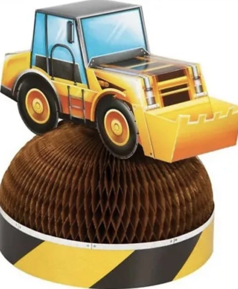 Monster Truck Giant Banner With Letter Stickers 20" X 60" Plastic Decorations