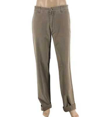 Pantalones Chino GANT Para Hombre Marrón A Rayas W35 L36 - Imagen 1 de 4