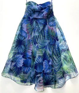 Tiffany Rose Maternity Women UK 1/US 2-4 Ocean Gown Short Jungle Blue NWT - Picture 1 of 24