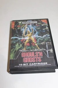 Ghouls 'n Ghosts Sega Genesis 1989 Authentic Cartridge and Replacement Art Case - Picture 1 of 3