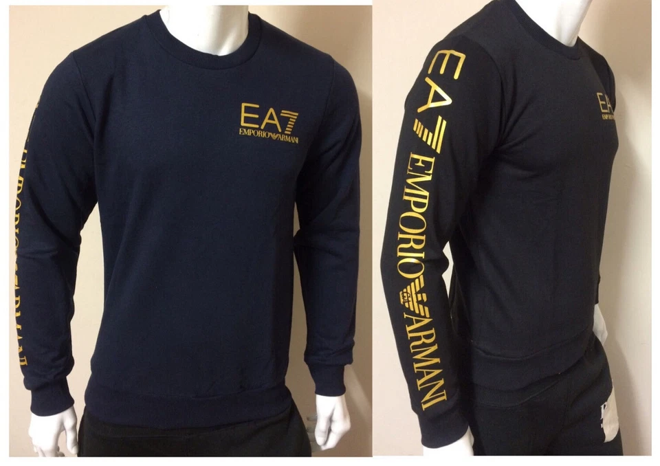 SUDADERA EMPORIO ARMANI EA7 ESTILISTA AJUSTE REGULAR ELGANTE PARA HOMBRE Foto 1 de 1