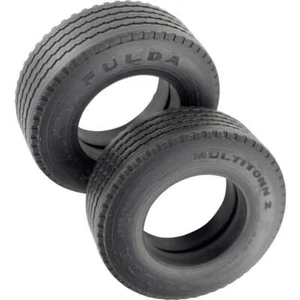 VEROMA 1:16 CAMION PNEUMATICI 22 MM PROFILO STRADALE 2 PZ MODELLISMO - Foto 1 di 1