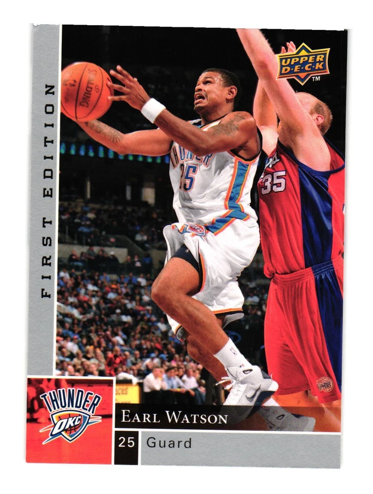 2009-10 Upper Deck First Edition #123 Earl Watson Oklahoma City Thunder - Image 1 of 2