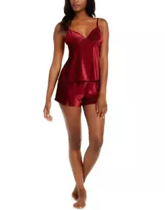 International Concepts Intimates Women's Red Velvet Pajama Set Size LARGE - Picture 1 of 2