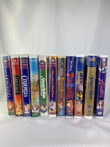 Disney VHS Tapes Kids Snow White Cinderella Lion King Sleeping Beauty +_11 Lot - Picture 1 of 5