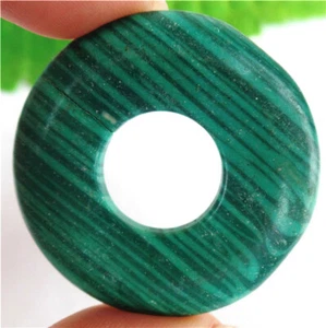 39x5mm Green Malachite Donuts Pendant Beads HL82655 - Imagen 1 de 1
