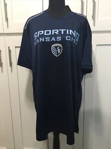 KS MLS Authorized Product Adult 2XL Sporting Kansas CIty Jersey Blue New - Picture 1 of 5
