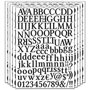 10 Sheets Letter Alphabet Stickers Self-Adhesive Vinyl Mailbox Numbers - Picture 1 of 7
