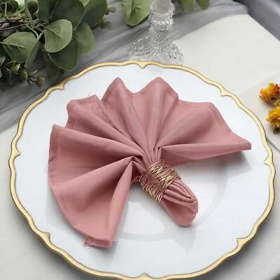 200 pcs 17" Polyester Napkins Wedding Table Top Supply Wholesale Decorations - Image 1 of 2