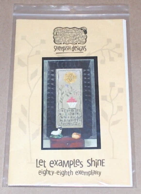 Sheepish Designs "Let Examples Shine" Cross Stitch Exemplary / Sampler Pattern - Image 1 of 2