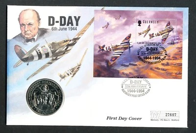 The History Of World War 11  £2 Coin Cover D-Day 1944 50th ANNIV - Image 1 of 2