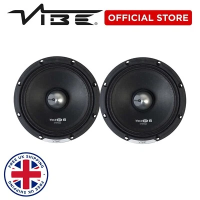 VIBE 6.5" PRO MIDRANGE 960 WATTS MAX CAR AUDIO SPEAKERS BLACKAIR LOUD - Image 1 of 4