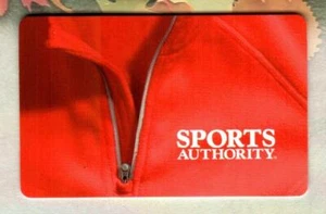 SPORTS AUTHORITY Red Sports Wear ( 2009 ) Gift Card ( $0 ) - Picture 1 of 1