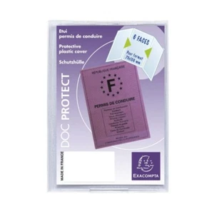 Exacompta : Etui de Protection 3 volets Permis de Conduire Format 7.3 x 10.6cm - Picture 1 of 1