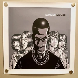 JAY-Z / THE BEATLES / RISK MOUSE "Graues Album" Orig Cover Art Siebdrucke - Bild 1 von 11