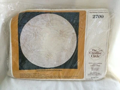 NEW The Creative Circle Needlepoint Kit 2700 Old Fashioned Christmas Skirt Cover - Image 1 of 3