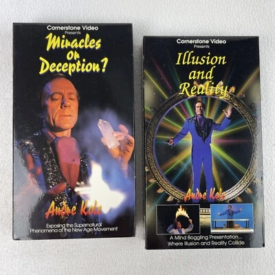 Andre Kole Illusion and Reality & Miracles or Deception VHS Lot of 2 Tapes - Image 1 of 3