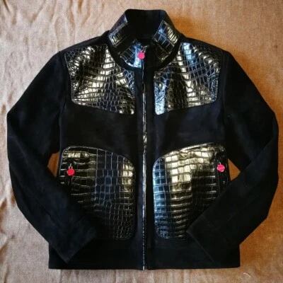 Kiton crocodile leather Jacket  size52 - Image 1 of 4