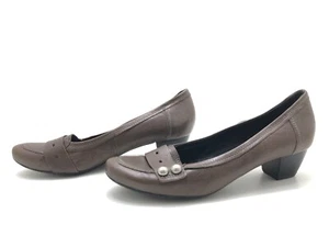 Högl Damen Pumps Gr. 39 High Heels Absatzschuh Blockabsatz Slipper Slip-On Braun - Bild 1 von 4